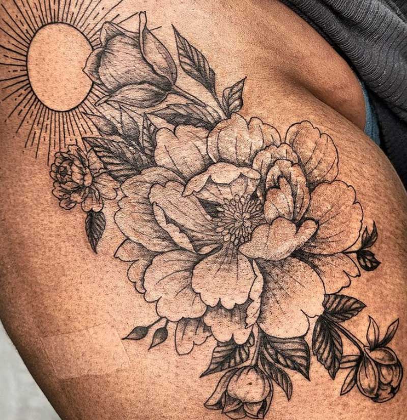 maui tatto flower