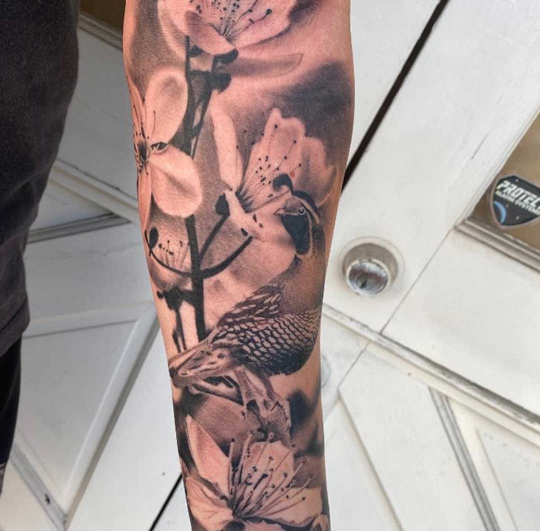 maui flower tattoo