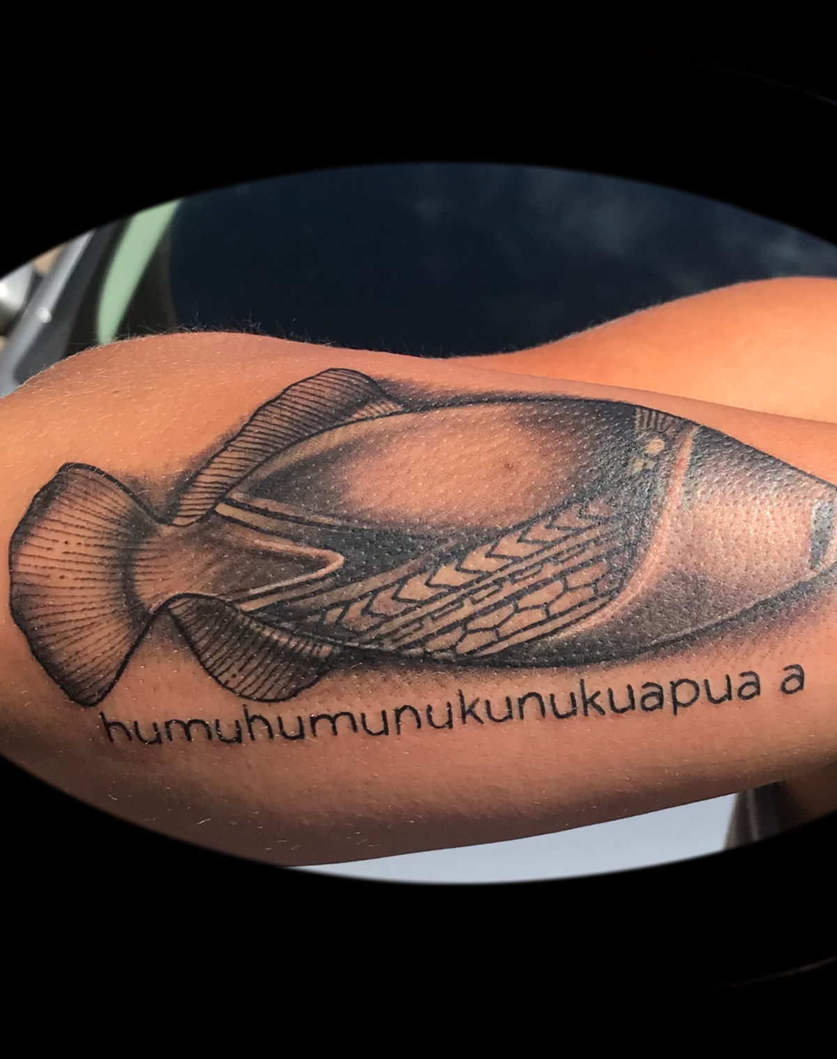 Gruper fish tattoo