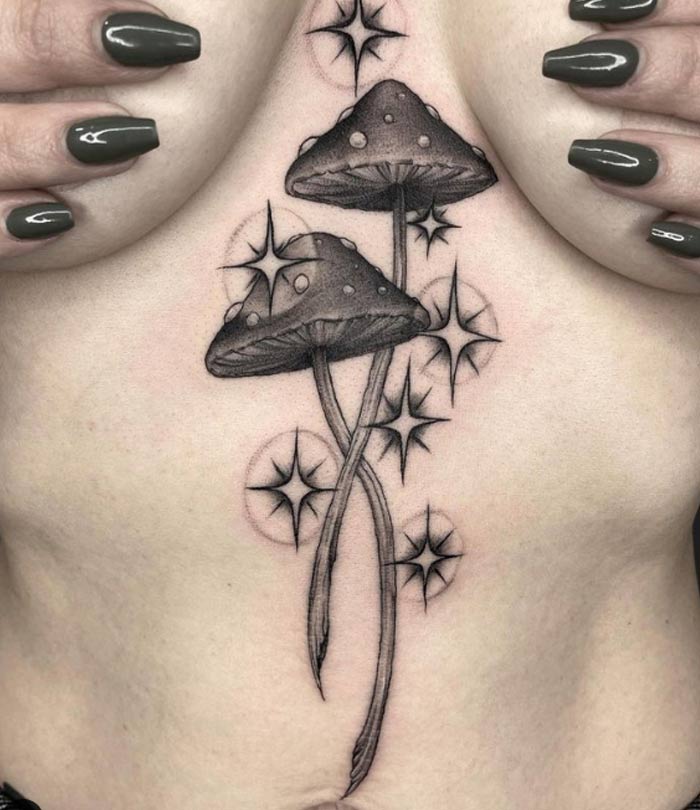 Maui guest tattoo mushroom